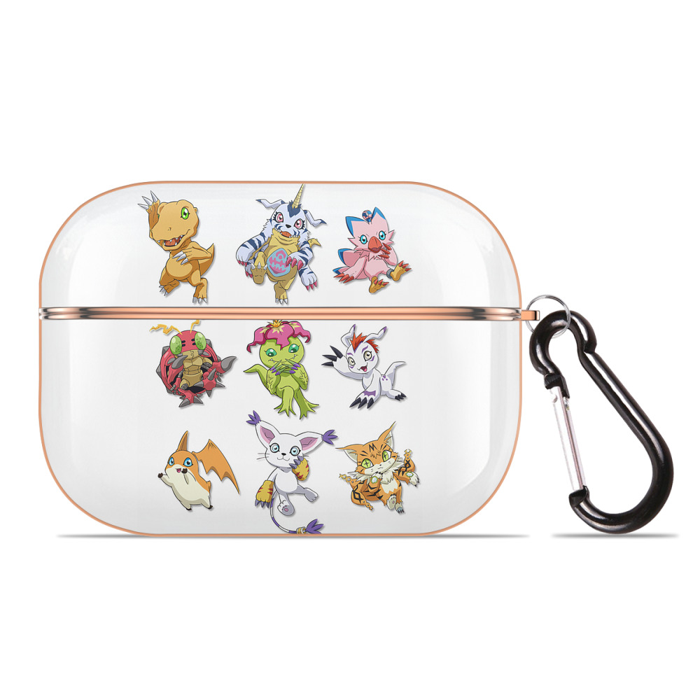 （画像用） Digimon デジタルモンスター/デジモン 【AirPods Pro用】ハードシェル保護ケース｜耐衝撃・防指紋・カラビナ付き商品仕様