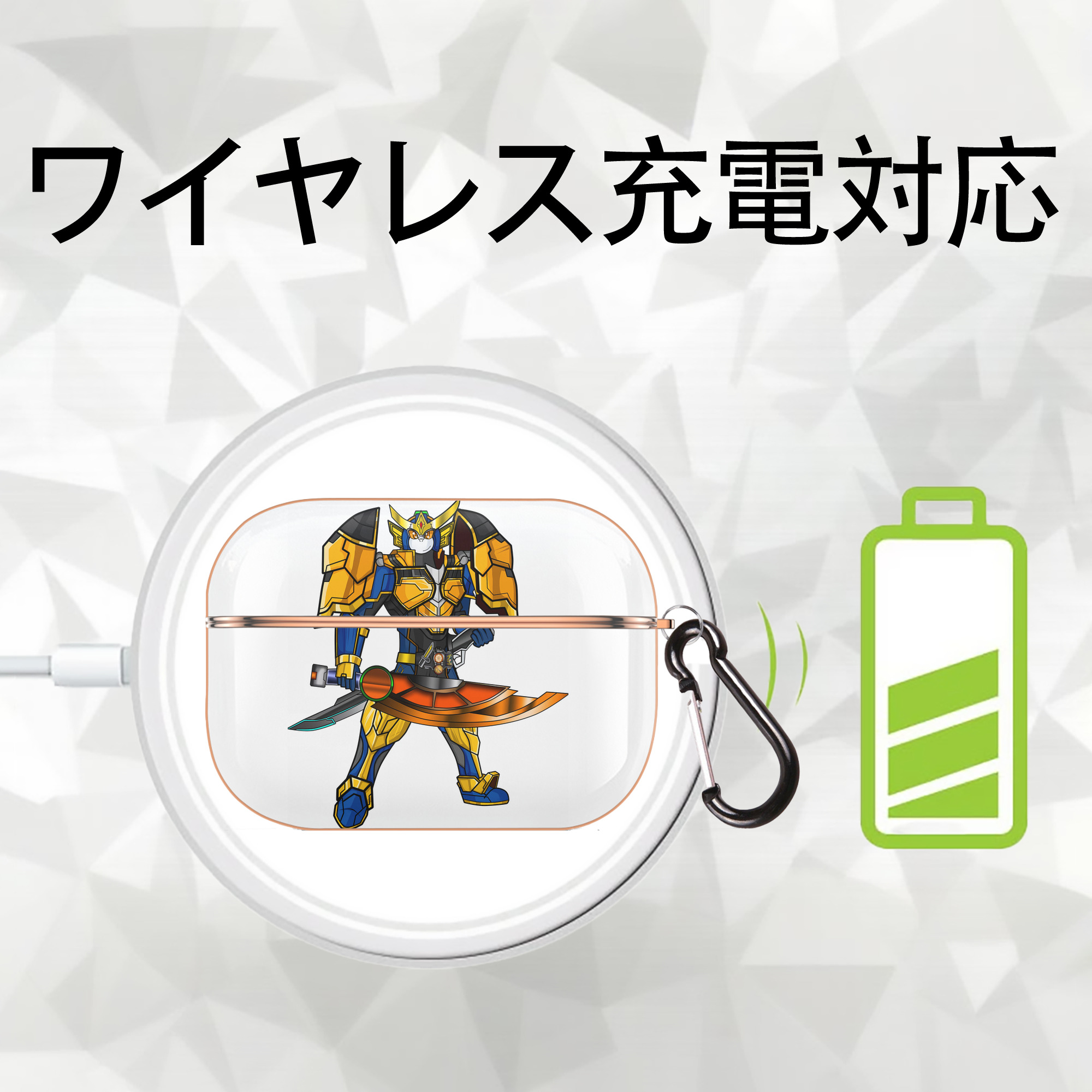 Digimon デジタルモンスター/デジモン 【AirPods Pro用】ハードシェル保護ケース｜耐衝撃・防指紋・カラビナ付き商品仕様
