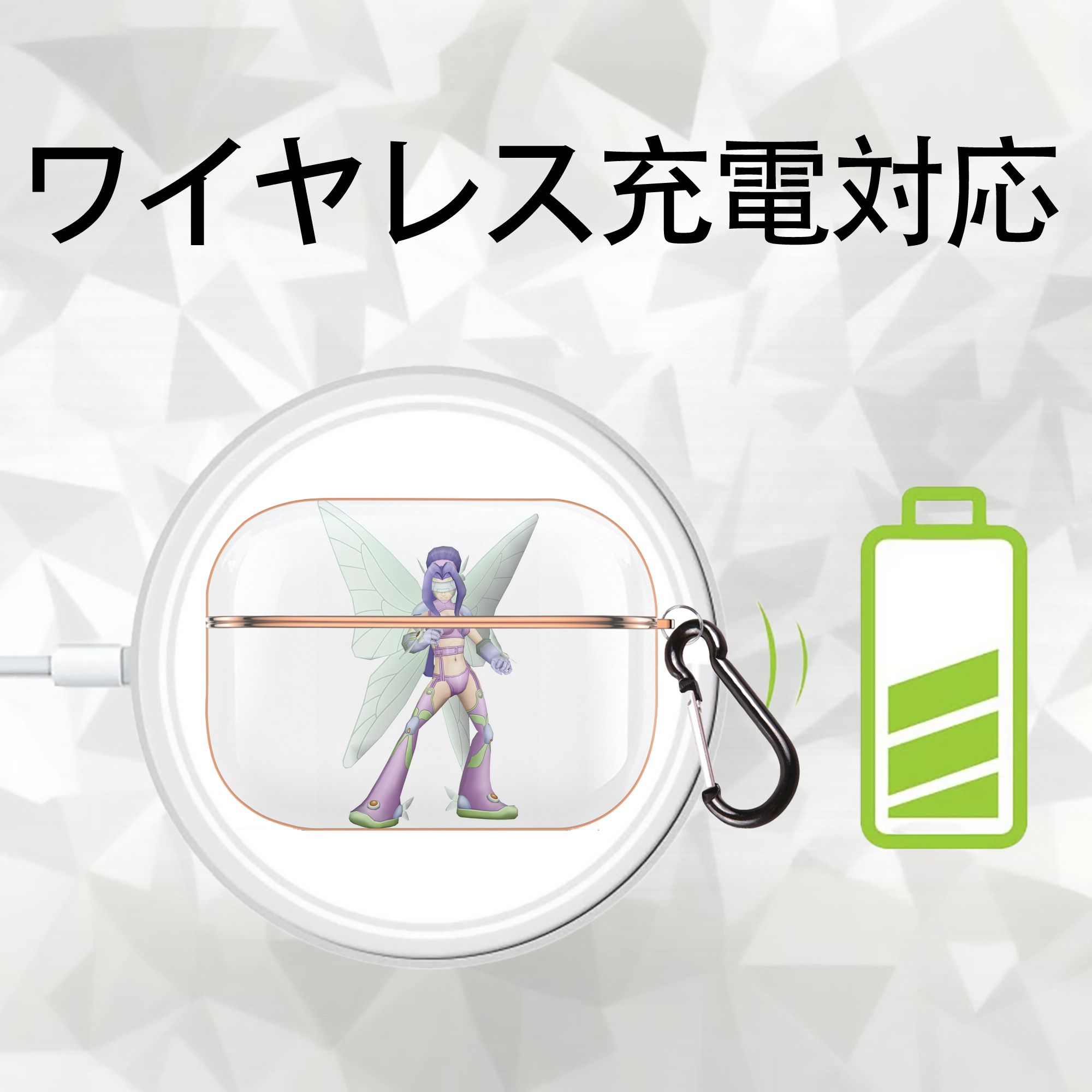 Digimon デジタルモンスター/デジモン 【AirPods Pro用】ハードシェル保護ケース｜耐衝撃・防指紋・カラビナ付き商品仕様