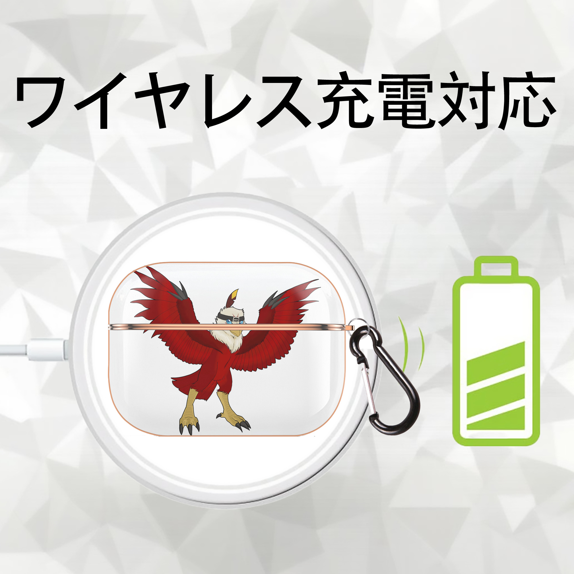 Digimon デジタルモンスター/デジモン 【AirPods Pro用】ハードシェル保護ケース｜耐衝撃・防指紋・カラビナ付き商品仕様