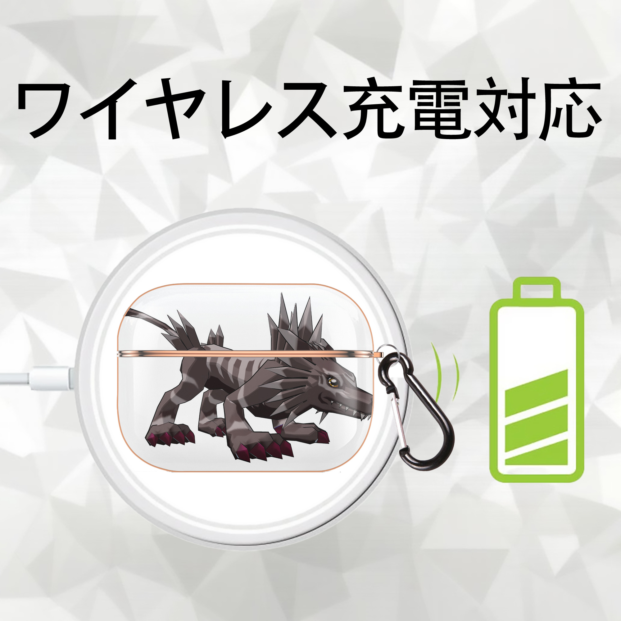 Digimon デジタルモンスター/デジモン 【AirPods Pro用】ハードシェル保護ケース｜耐衝撃・防指紋・カラビナ付き商品仕様