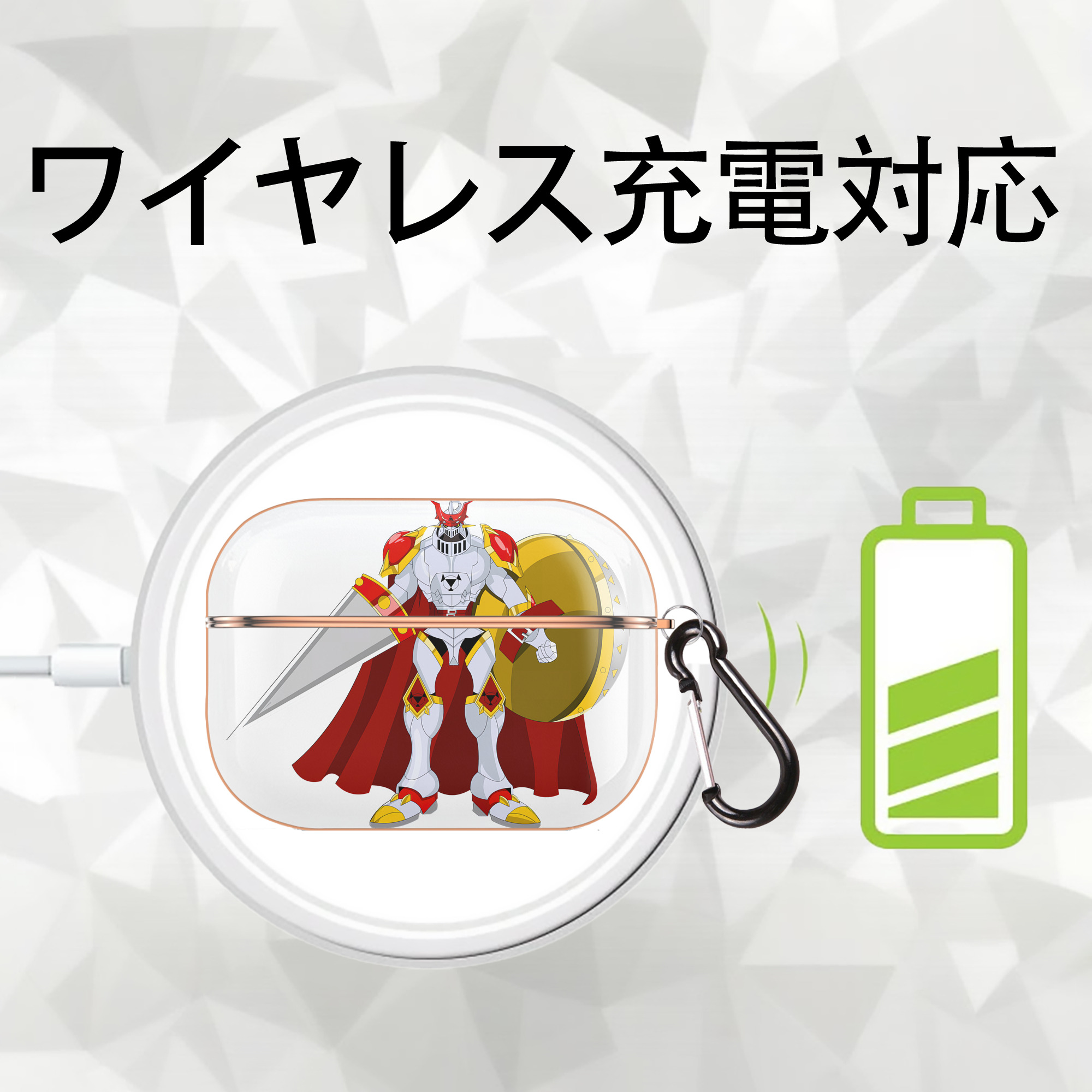 Digimon デジタルモンスター/デジモン 【AirPods Pro用】ハードシェル保護ケース｜耐衝撃・防指紋・カラビナ付き商品仕様